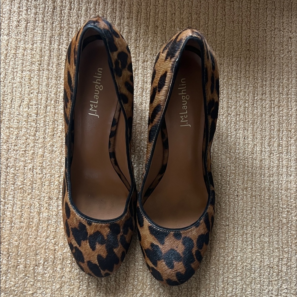 J. McLaughlin Animal Print Heels